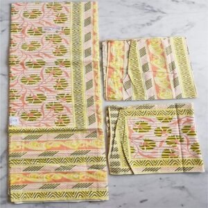 Yellow Floral Super Jumbo Bedsheet